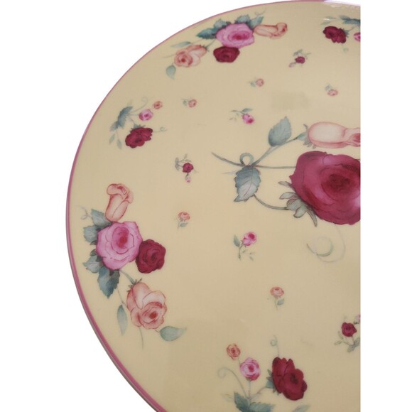 Royal Limited Chintz Roses Porcelain Pedestal Cake Stand Vintage Shabby Chic - Picture 3 of 8